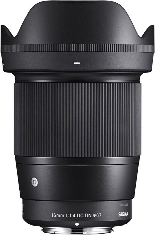 Sigma 16mm f1.4 lens