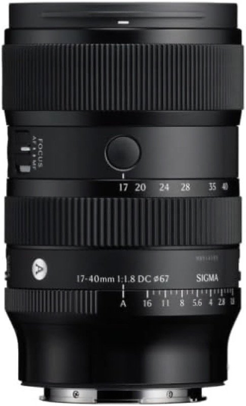Sigma 17-40mm f1.8 Art lens